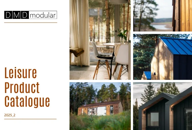DMDleisure modular houses catalogue cover