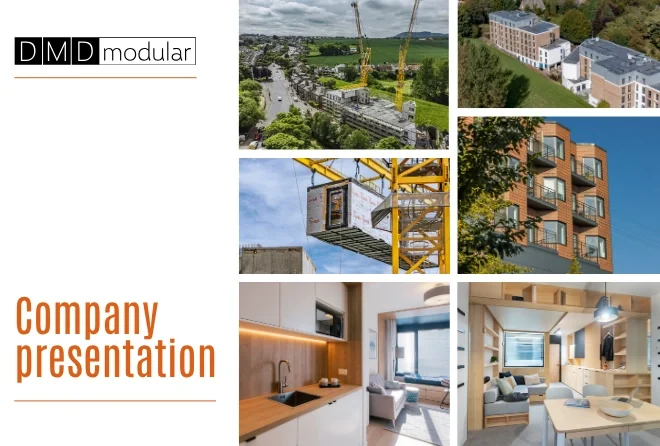 DMDmodular company presentation brochure cover